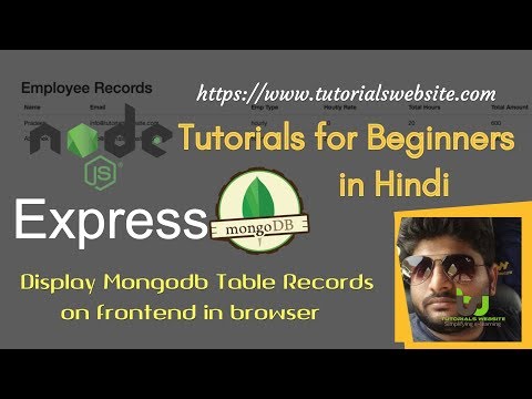 Node js Tutorials for beginners in Hindi | Display Database Records using EJS View Engine