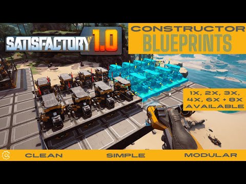 Modular Constructor Blueprints Satisfactory 1.0 Factory Blueprint Guide Ep. 2