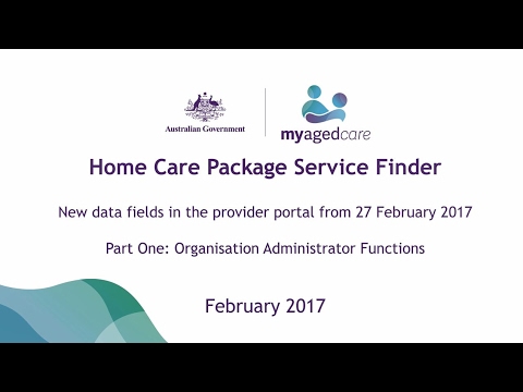 New data fields for Home Care Package providers -...