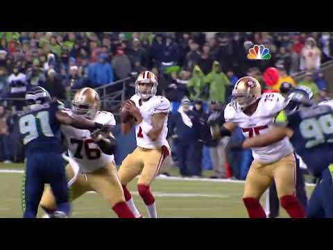 Kam Chancellor BIG HIT on Vernon Davis 😮