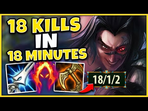 #1 KAYN WORLD THEY DIDN'T EVEN GET A SECOND TO BREATHE (QUICKEST 1V9) - League of Legends