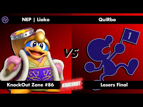 KnockOut Zone #86 - SSBU Losers Final - Lioko (King Dedede) vs QuiRbo (Mr. Game & Watch)
