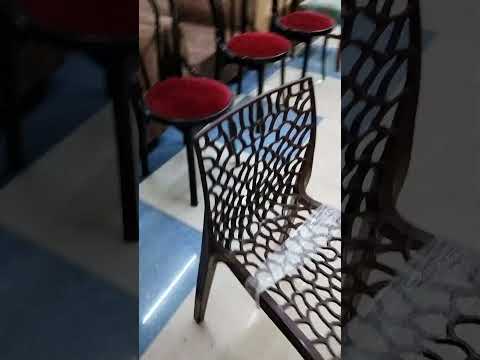 Medium back dining tables and chairs, for restaurant, set si...