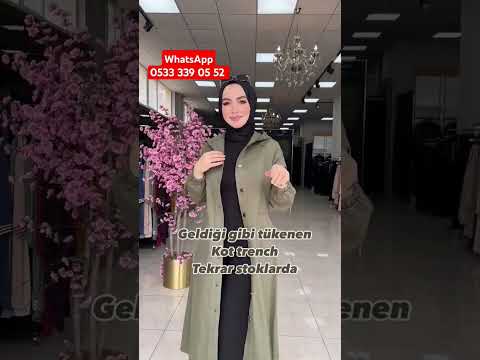 Kot Kap | Sipariş İçin WhatsApp MODACEREN TESETTÜR GİYİM #yurtdışı #tesettur #tesettürelbise