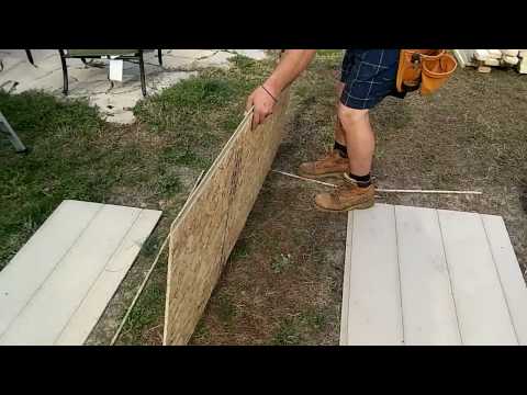 How To Cut, Build, And Hang A Set Of Basic Double Doors For Your Shed Project- Part 1