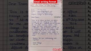 Email writing l email writing format l email writing format in english l email writing to employee