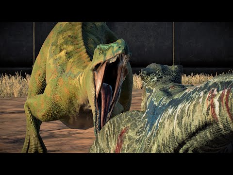 AUSTRALOVENATOR VS BLUE (Velociraptor)!! - Jurassic World Evolution 2