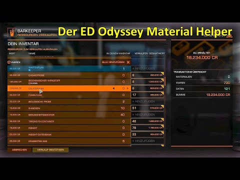 Elite Dangerous Odyssey 2022: #090 Der "ED Odyssey Materials Helper"