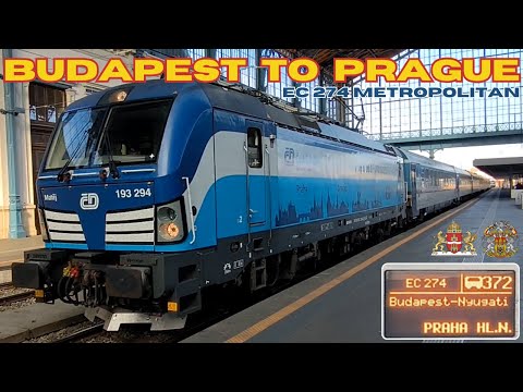 BUDAPEST 🇭🇺 to PRAGUE 🇨🇿 by Metropolitan Eurocity train