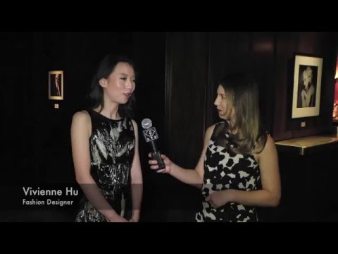 Vivienne Hu interview at Royalton Hotel - NYC, during Vital Agibalow NYC exhibition