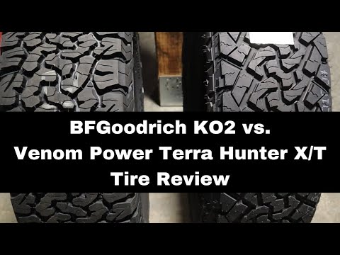 BF Goodrich KO2 vs  Venom Power Terra Hunter X/T Tire Review | BFG vs. Venom Power Tire Review