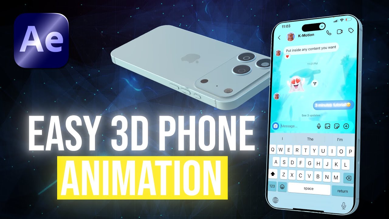Easy 3D iPhone Animation Tutorial (After Effects)
