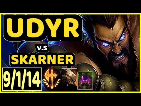 UDYR vs SKARNER - 9/1/14 KDA JUNGLE CHALLENGER GAMEPLAY - EUW