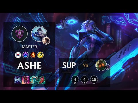 Ashe Support vs Nautilus - KR Master Patch 10.25b