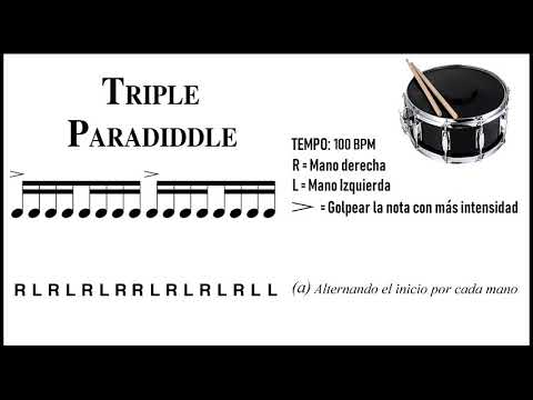 18. Triple Paradiddle – 40 RUDIMENTOS | Clases de Batería (FULL AUDIO)