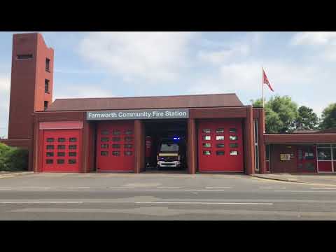 Pump Turning Out From Farnworth Fire Station!