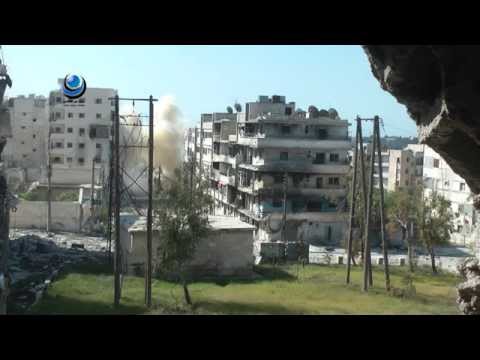 تقرير مرئي عن عملية السيطرة على كتل جديدة في حي العامرية في حلب من قبل ألوية صقور الإسلام