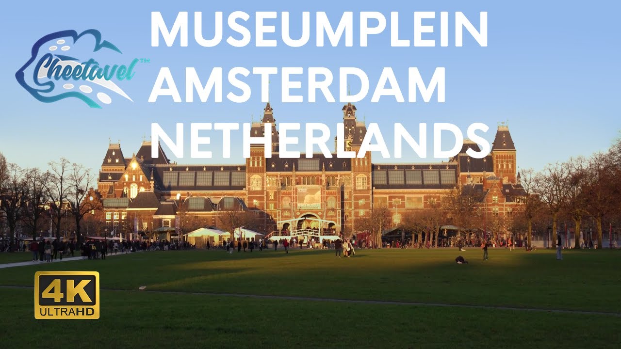 [4K] Travel to Netherlands and Explore Museumplein with Pamela as Your Tour Guide 🇳🇱
