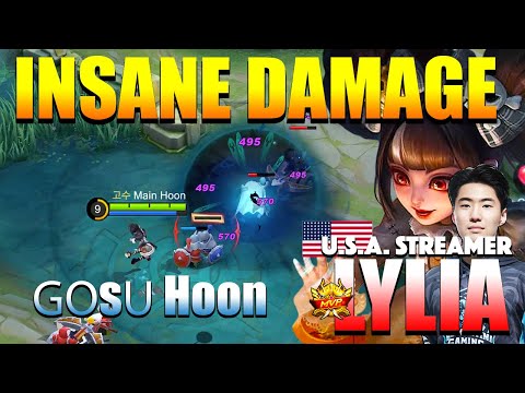 Lylia Insane Damage! That Early Gameplay | Lylia Gameplay By ɢᴏsᴜ Hoon | MLBB