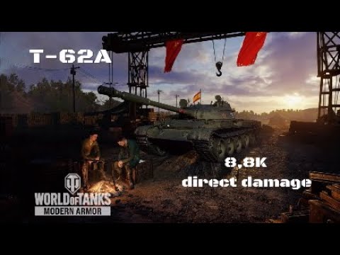 T-62A in Autovia 8,8K direct damage :Wot console - World of Tanks