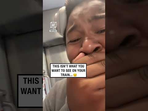 Scary clown spotted on a public train (🎥: ig/.funnycharlie)