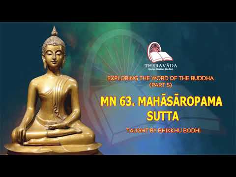 26. MN 63. MAHĀSĀROPAMA SUTTA | EXPLORING THE WORD OF THE BUDDHA (PART 5) - BHIKKHU BODHI