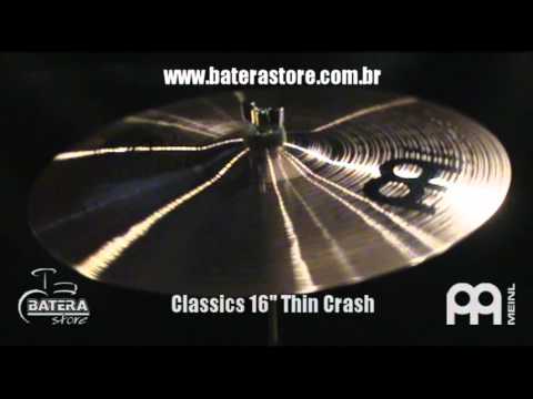 Teste de produto BATERA STORE - Classics 16" Thin Crash - Meinl