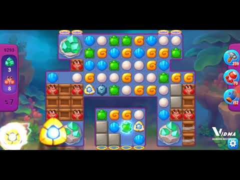 Fishdom. 9293 super hard level no boosters and diamonds. 15 moves