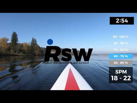 (20.04a) NO MUSIC - 90 min weekend sweat and fun rowing machine workout - scenery