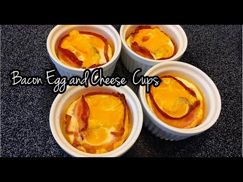 Bacon Egg and Cheese Cups | Breakfast Recipes
