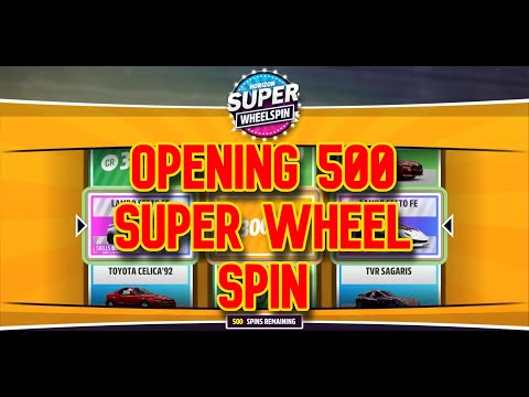 OPENING 500 SUPER WHEELSPINS in Forza Horizon 5 /Popky