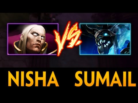 EPIC NISHA INVOKER vs SUMAIL VISAGE MID | Dota 2 Invoker