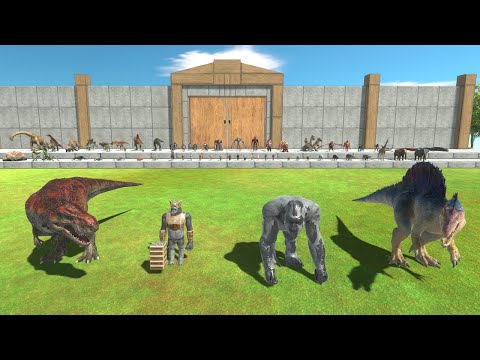 Goro + Ghor Hammer + T Rex + Spinosaurus VS Every Faction Animal Revolt Battle Simulator