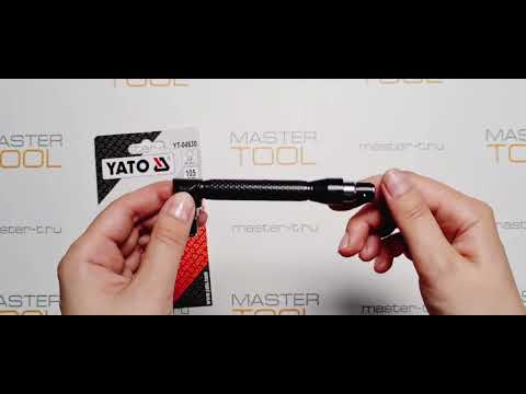 Держатель бит угловой 1/4", магнитный, двусторонний YATO YT-04630 L=105 мм - фото 1 - id-p2632745796
