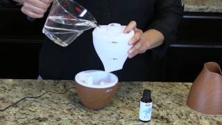 Ultrasonic Wood Grain Oil Diffuser by NOW Foods