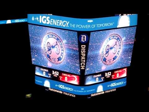 Columbus Blue Jackets vs. Carolina Hurricanes Introduction Starting Lineup 1/10/2014