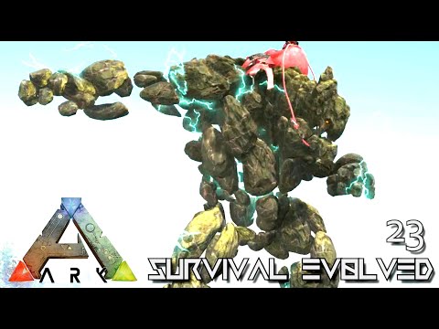 ARK: SURVIVAL EVOLVED - GOD ROCK GOLEM LODESTONE !!! VALGUERO ARCHAIC ASCENSION PYRIA E23
