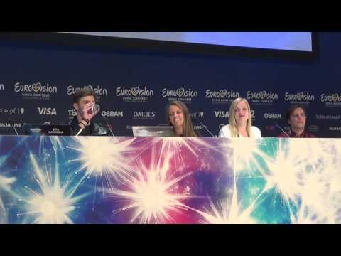 ESCKAZ in Stockholm: Justs (Latvia) press-conference