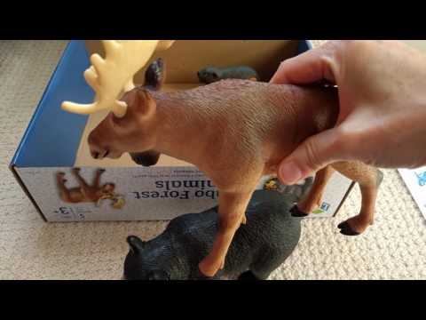 Видео обзор Большие игровые фигурки животных на ферме Learning Resources