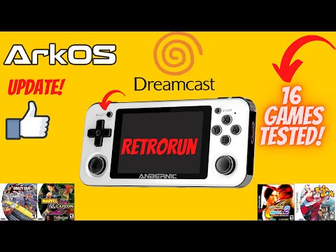 ArkOS Update for RG351 Devices | RetroRun Dreamcast Emulation Test (16 Games)