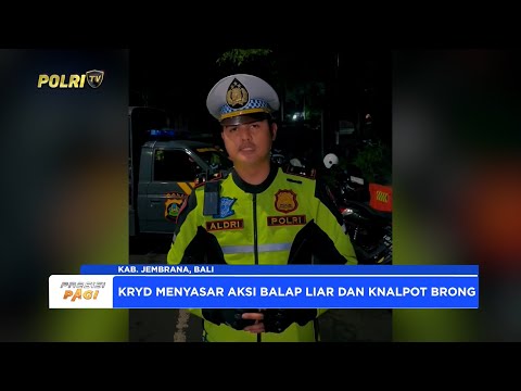 POLRES JEMBRANA GELAR KEGIATAN KRYD, AMANKAN AKSI BALAP LIAR DAN KNALPOT TAK SESUAI STANDAR