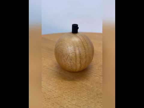 Дерев'яний патрон Е27 сфера з буку діаметр 100 мм
