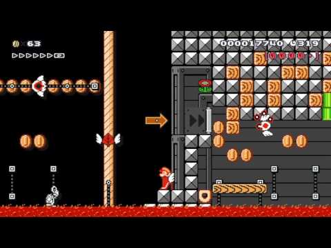 Dipping Stuff in Lava v2(Easier) by David 一SUPER MARIO MAKER一 NO COMMENTARY 1AN