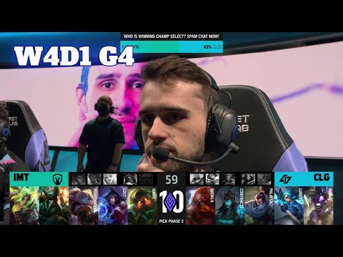 IMT vs CLG | Week 4 Day 1 S12 LCS Summer 2022 | CLG vs Immortals W4D1 Full Game
