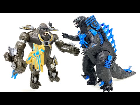 MONSTERVERSE Titan Tech TRANSFORMING GODZILLA & KONG Playmates Review
