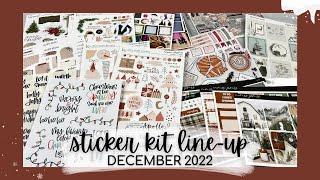 DECEMBER KIT LINE-UP | all the kits and decorative stickers i