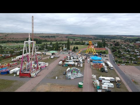 Aufbau Oktoberspektakel Eisleben 2021