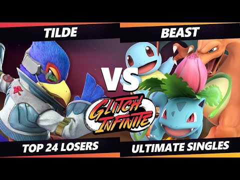 Glitch Infinite Top 24 - Tilde (Falco) Vs. Beast (Pokemon Trainer) - SSBU Ultimate Tournament