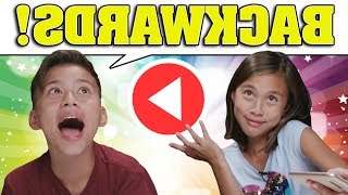 BACKWARDS WORD CHALLENGE!!! Say It Backwards!