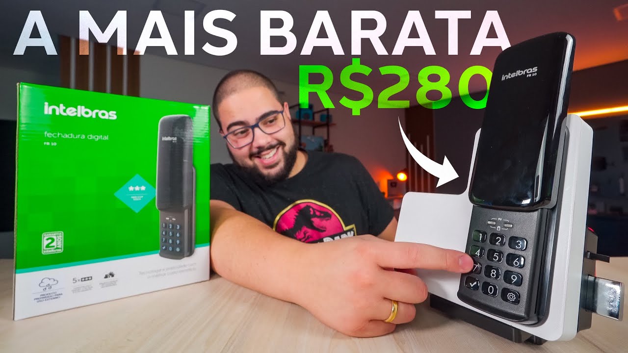 A Fechadura Digital Mais Barata do Mercado! R$280 Para Não Usar Chaves! Intelbras FR10 - Análise